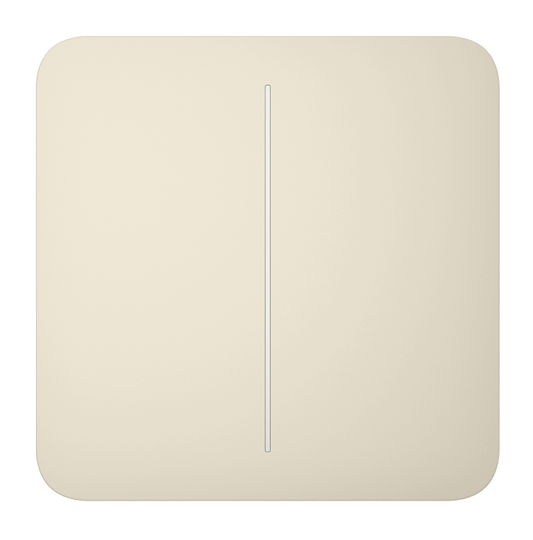 AJAX - SOLO BUTTON (2-GANG) IVORY