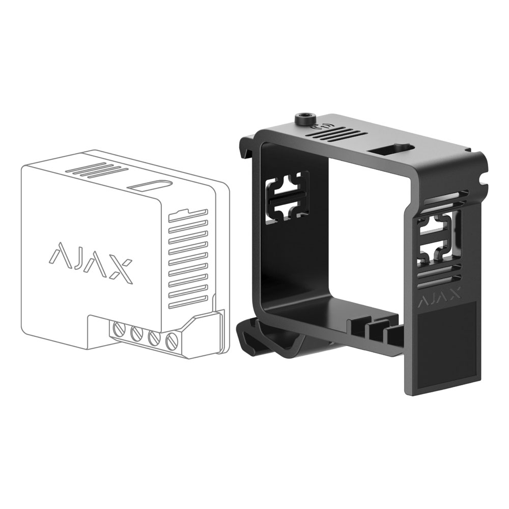 Ajax DIN Holder for Relay or Wall Switch - Black