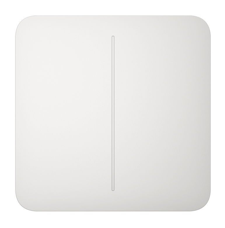 Ajax Solo Button (2-Gang) White