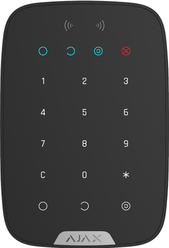 [PN12229] Ajax KeyPad Plus Black Wireless Touch Keypad